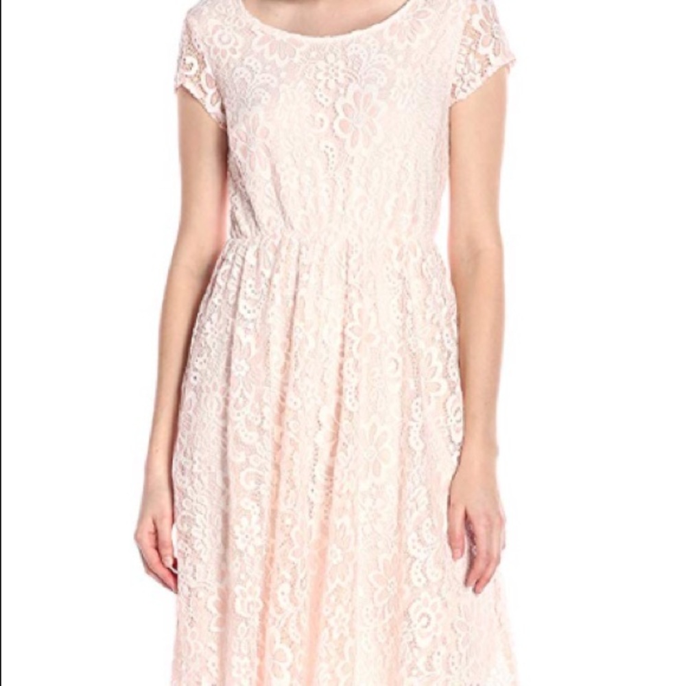 Pink lace dress size S